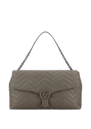 Gucci maxi GG Marmont-motif shoulder bag - Grey