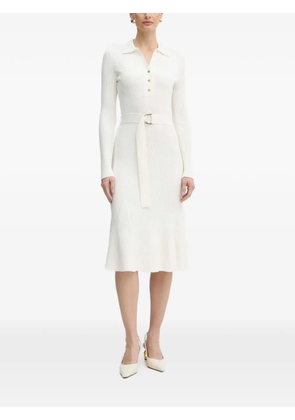 MARCIANO by GUESS buttoned polo-collar midi dress - White