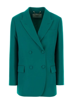 FENDI grain de poudre blazer - Green