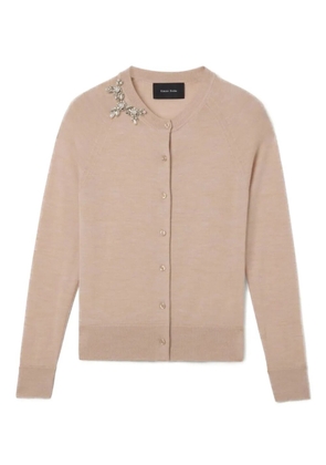 Simone Rocha crystal-embellishment cardigan - Neutrals