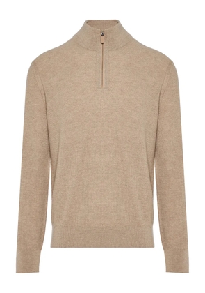 Zegna half-zip sweater - Neutrals