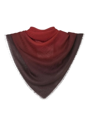 Giorgio Armani fringed scarf - Red