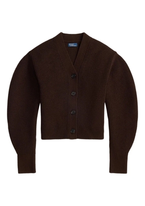 Polo Ralph Lauren ribbed V-neck cardigan - Brown