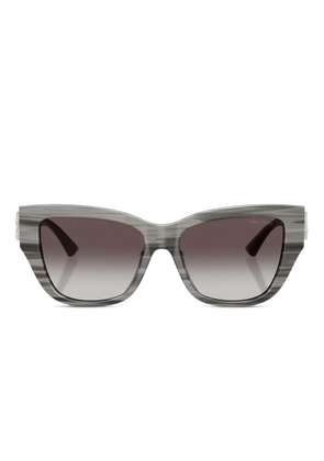 Jimmy Choo Eyewear striped gradient-lenses sunglasses - Grey