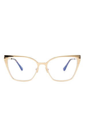 TOM FORD Eyewear cat-eye frame glasses - Gold