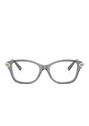 Tiffany & Co Eyewear embellished rectangle glasses - Purple