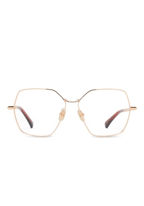 Max Mara Eyewear geometric-frame glasses - Gold