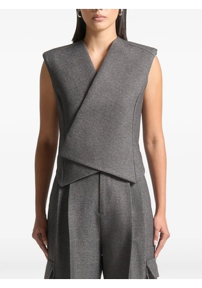 Manière De Voir wrap tailored waistcoat - Grey