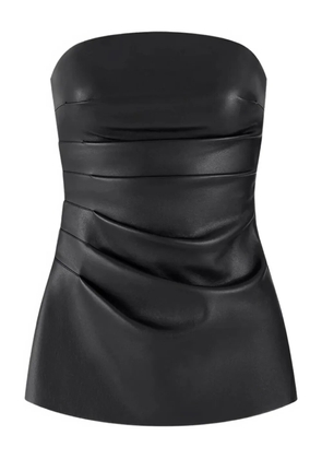Manière De Voir pleat bandeau top - Black