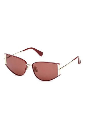 Max Mara Eyewear geometric-framed sunglasses - Gold