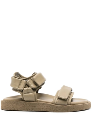 Officine Creative Inner touch-strap leather sandals - Green