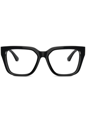 Burberry Eyewear logo-plaque square-frame glasses - Black