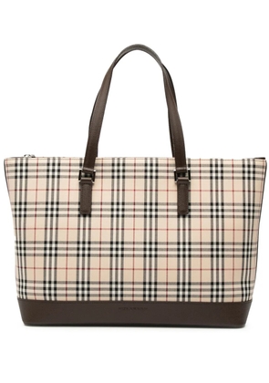 Burberry Pre-Owned 2000-2017 House Check Canvas tote bag - Brown