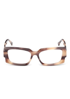 Max Mara Eyewear rectangle-frame glasses - Brown