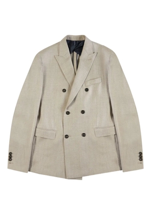Incotex double-breasted blazer - Neutrals