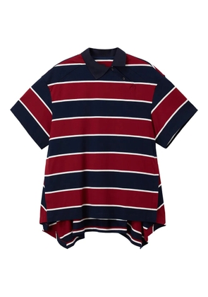 Juun.J striped polo shirt - Red