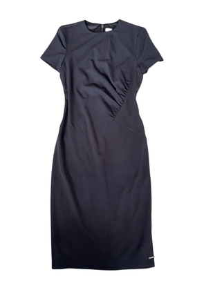 Calvin Klein crew-neck midi dress - Black