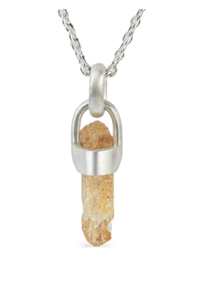 Parts of Four sterling silver Talisman Imperial Topaz necklace