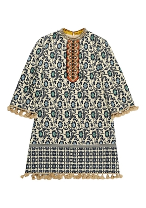 Valentino Garavani floral-print dress - Neutrals