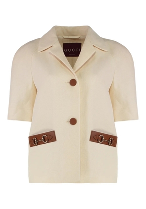 Gucci horsebit-detail blazer - Neutrals