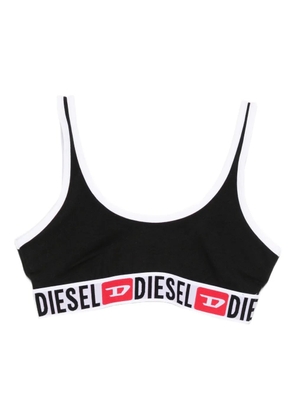Diesel logo band bra - Black