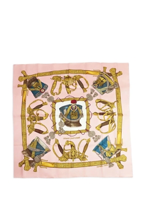Hermès Pre-Owned 2000-2025 Grand Uniforme Silk Scarf scarves - Pink