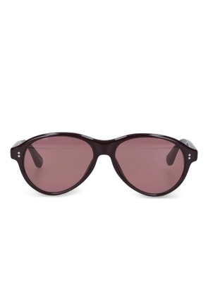 Chimi Tome oval-frame sunglasses - Brown
