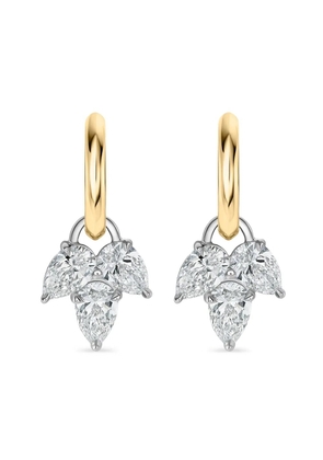 PHILLIPS HOUSE 18K yellow gold diamond leaf earrings
