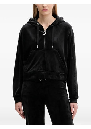 Juicy Couture pocket zip-fastening hoodie - Black