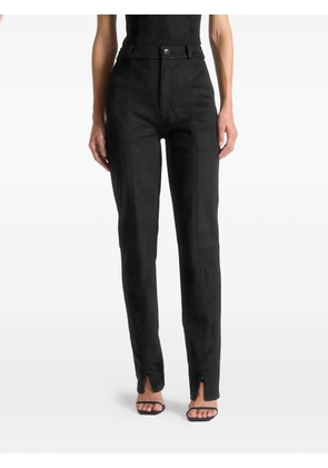 Manière De Voir zipped-cuffs trousers - Black