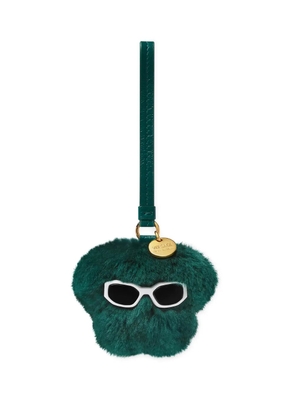 Versace Medusa shearling keyring - Green