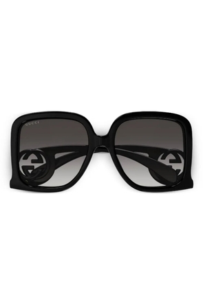 Gucci Eyewear GG logo square sunglasses - Black