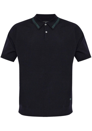 PS Paul Smith merino-wool polo shirt - Blue