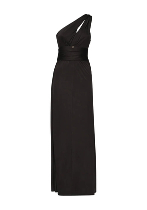 Marciano one-shoulder draped maxi dress - Black
