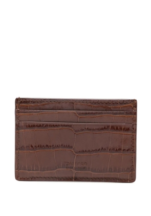 TOM FORD croc-embossed cardholder - Brown