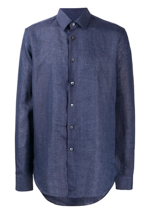 Dell'oglio plain buttoner shirt - Blue