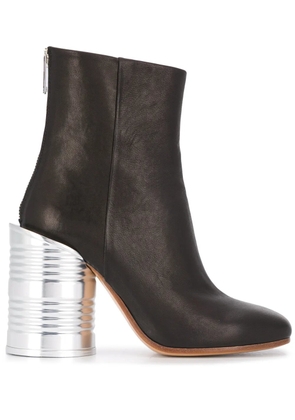 MM6 Maison Margiela tin can heel ankle boot - Black