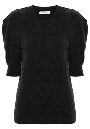 LEMAIRE short-sleeve knitted top - Grey
