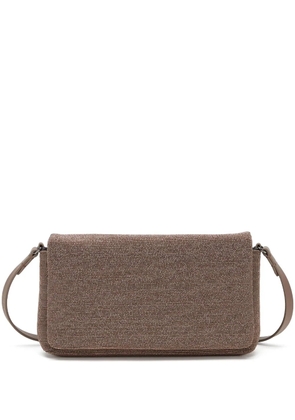 Brunello Cucinelli Monili-chain cross body bag - Brown