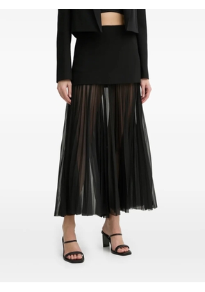 A.L.C. pleated midi skirt - Black