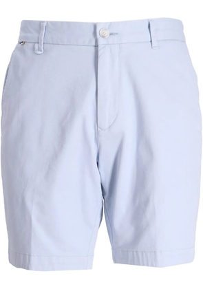 BOSS cotton gabardine shorts - Blue
