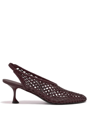 Proenza Schouler Tee perforated slingback pumps - Brown