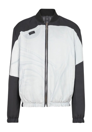 Balmain trompe l'oeil-print bomber jacket - Black