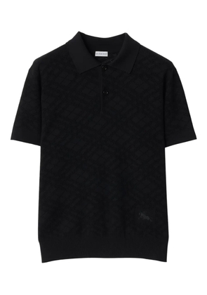 Burberry knitted polo shirt - Black