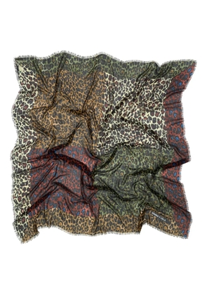 Bimba y Lola leopard print scarf - Brown