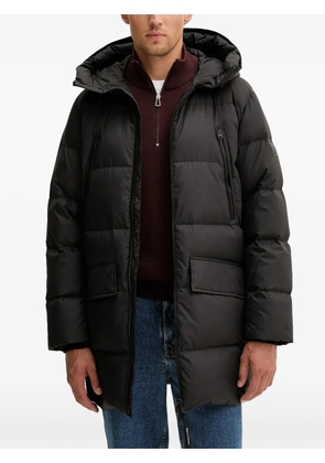 Marc O'Polo hooded zip coat - Black