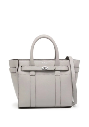 Mulberry Mini Zipped Bayswater leaher bag - Grey