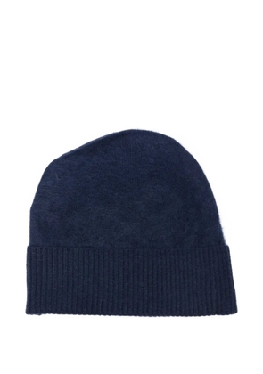 absolut cashmere Moira cashmere ribbed beanie hat - Blue