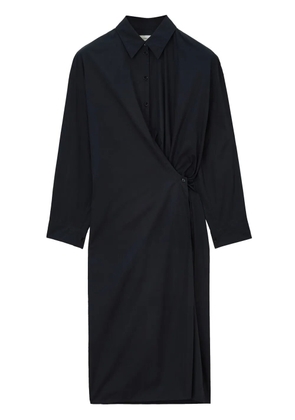 LEMAIRE twist-detailing midi dress - Black