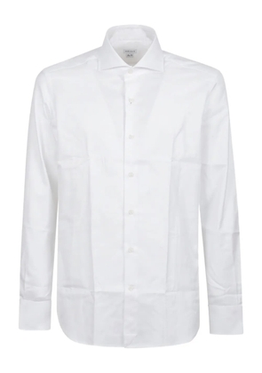 Orian point-collar cotton shirt - White